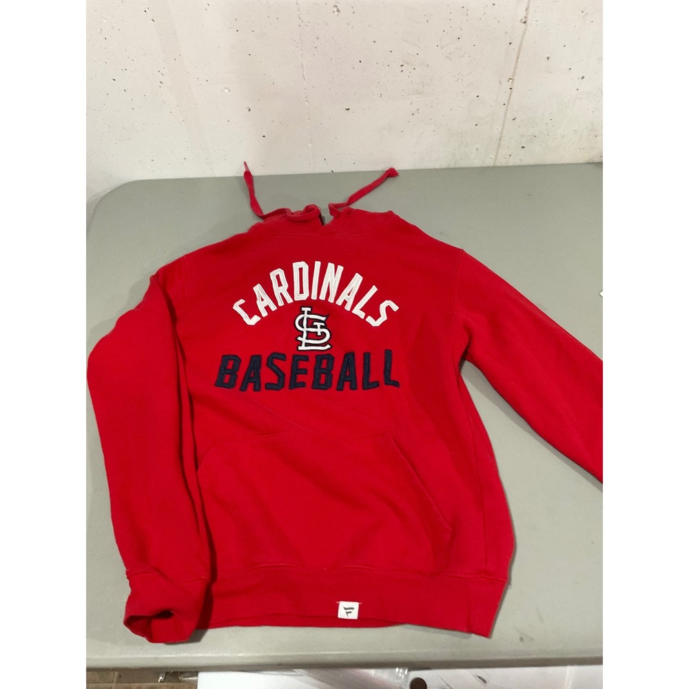 Fanatics St Louis Cardinals Baseball Hoodie Red Mens Small MLB Sweatshirt STL